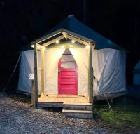 Unique Yurt-Dome Hybrid on Amazing Glampground near Bryson City, North Carolina - B&B Bryson City