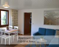 Apartment mit 1 Schlafzimmer, Balkon und Aussicht auf das Wasser
