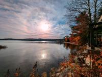 Back of the Moon Lakefront Camp family watersports fire pit 1 dog beach sleeps 8 - B&B