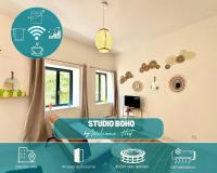 Studio Boho, 4 personnes Nîmes, Lit 160 + CLIM - B&B Nîmes