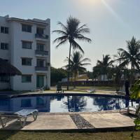 Departamento en suites palmas, con club de playa - Chambres d’hôtes Manzanillo
