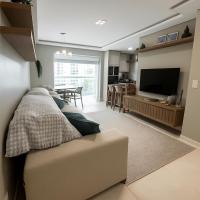 Apartamento com Varanda Gourmet a 400 m Meia Praia - Chambres d’hôtes Itapema