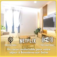 Coup de Coeur des voyageurs - Moderne- Pro ou couple av Enfants - Entrer autonome -Les Bonn'appartts-sur-Seine - Bed and Breakfast