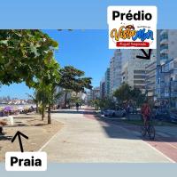 Studio 305 - Praia do Morro Guarapari ES - prédio frente Mar - varanda com vista mar - elevador - atravessou a avenida, ja esta na Praia - internet - SEM vaga ou VER Disponibilidade da garagem - Chambres d'hôtes Guarapari