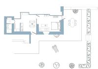 One-Bedroom Apartment with Garden