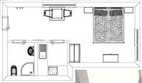 Studio with Balcony