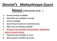 Mahashivaya Guest House - B&B Ujjain