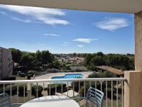 Agréable studio climatisé, avec parking, piscine et vue - Ferienwohnung Balaruc-les-Bains