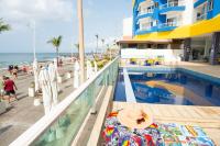 Pé na Areia - Flat Lateral com Ar, Garagem, Piscina e Vista Mar - Ferienwohnung