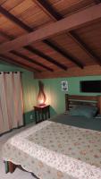 Dreibettzimmer mit Bergblick