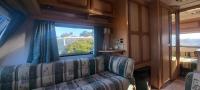 A very neat English caravan for 4 with all amenities and view of the horses - B&B Barão de São João