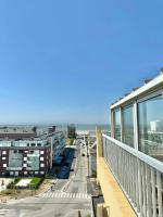Vue panoramique au 8ème étage avec 3 Terrasses & 1 Parking à Berck-Plage - Chambres d'hôtes Berck