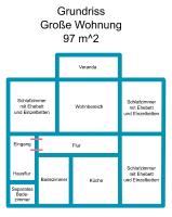 Apartment mit 3 Schlafzimmern - am Meer