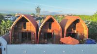 Murna Villa 2, a modern Balinese wooden house with 360 GWK view - Chambres d'hôtes Jimbaran
