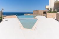 Kymvari - Stunning sea view-elegant apt-infinity shared pool - Ferienwohnung Kalyves