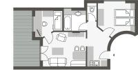 Appartamento con 2 Camere da Letto