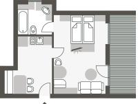Appartamento con 1 Camera da Letto