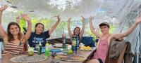 MI CASA-SU CASA GLAMPING CAMPSITE 65 CASH-PAYPAL-VISA-MC 10FT TENT-RENTAL MOSQUITO NET PROTECTED - w FRUIT TREES SECRET GARDEN FOREST w QUEEN INFLAT-BED LINENS-FAN -5 MINUTES WALK JAK BIOBAY TOUR STATION, Restaurants-Esperanza-Sun-Bay-Black Sand Beaches - B&B