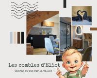 Les Combles d'Éliot - Charme sur la vallée - B&B Chambon-sur-Lac