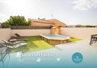 La Blanche de Salses 15 min Beach Pool AK - B&B Salses-le-Château