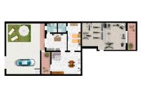 Chambre Lits Jumeaux avec Salle de Bains Privative