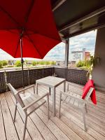 Moderne Wohnung 100 m2 mit Büro und Terrasse - Ferienwohnung Mühldorf