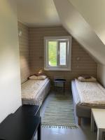 Large Family Room with Shared Bathroom