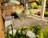 Grand T3, 2 chambres, jardin au calme - Gîte du Photographe - B&B Guémar