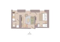 Appartamento con 1 Camera da Letto
