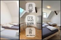 Einzelbetten, Waschmaschine, ideal für Gruppen - B&B