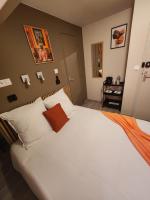 chambre orange - Chambres d’hôtes Saint-Nicolas-d'Aliermont