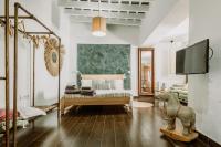 Studio mit Gartenblick