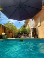 Joli logement indépendant avec cuisine piscine clim au bonheur proche centre village #dentelles Montmirrail - Chambres d'hôtes Beaumes-de-Venise
