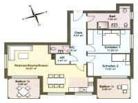 Appartamento con 2 Camere da Letto e Balcone