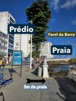 Apartamento 3 Quartos Beira-Mar no Farol da Barra - 10 segundos da Praia - B&B