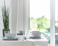 Voll ausgestattetes und möbliertes Apartment mit Einzelbetten - Küche - WLAN - Terrasse - B&B Bad Vilbel