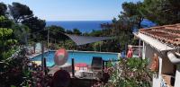 HAUT DE VILLA au MONT ST CLAIR VUE EXCEPTIONNELLE MER et FORÊT terrasses, piscine, pétanque, solarium privés - Chambres d'hôtes Sète