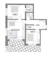 Two-Bedroom Apartment with Terrace