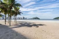 Pé na Areia, com Vaga de Garagem - B&B São Vicente