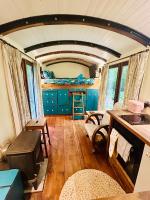The Railway Carriage - Blue - B&B Glasbury