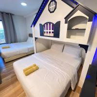 N4 3 Bed Room 4 bed 1 parking Karaoke big TV kids play room Duplax unit 9pax - Chambres d'hôtes Kuala Lumpur
