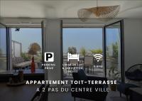 Appartement cosy 2 ch avec toit terrasse & parking - Lumineux et calme - B&B Les Sables-d'Olonne