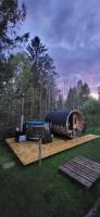 Luxe tent met uitzicht op het bos en met Sauna en hottub - Ferienwohnung Hammarn
