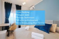 Elegant and cozy room with AC Swimming pool Free parking Subway station 2 min walking - B&B Roma