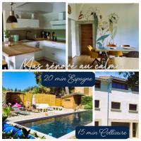 BAMBOU SERENITE ECO LOGIS -Piscine - Bed and Breakfast Elne