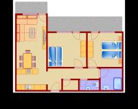 Appartement 2 Chambres avec Vue sur la Montagne