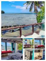 bungalow vue lagon 180 degré, la maison bleue - Chambres d’hôtes Maraa