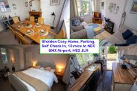 NEC, BHX Cosy 3 Bedroom House with Parking - Chambres d’hôtes Birmingham