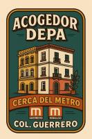 Acogedor departamento cerca del metro guerrero e hidalgo - B&B Città del Messico