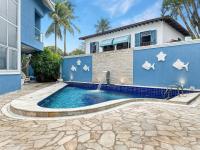 50m mar 1 Suite Piscina AC Churrasqueira - B&B Guarujá